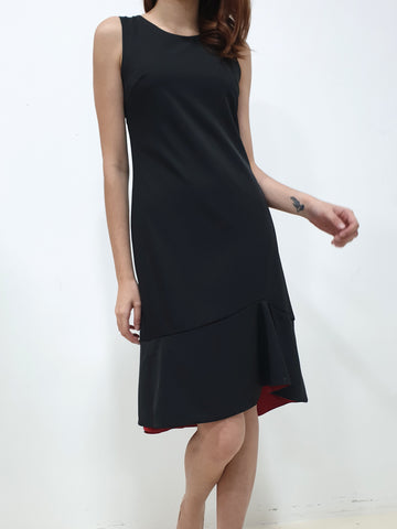 Contrast Colour Mermaid Midi Dress - Ferlicious