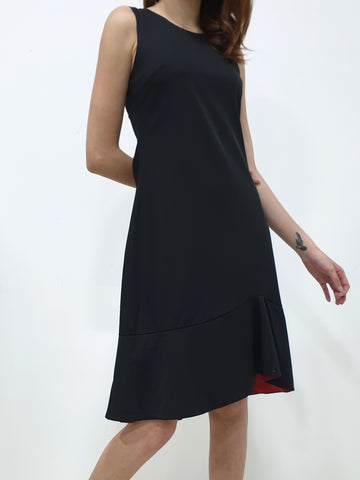 Contrast Colour Mermaid Midi Dress - Ferlicious