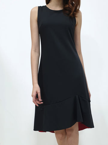 Contrast Colour Mermaid Midi Dress - Ferlicious