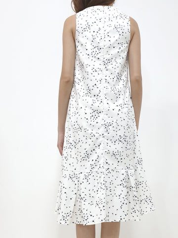 Dandelion Print Midi - White (Non-returnable) - Ferlicious