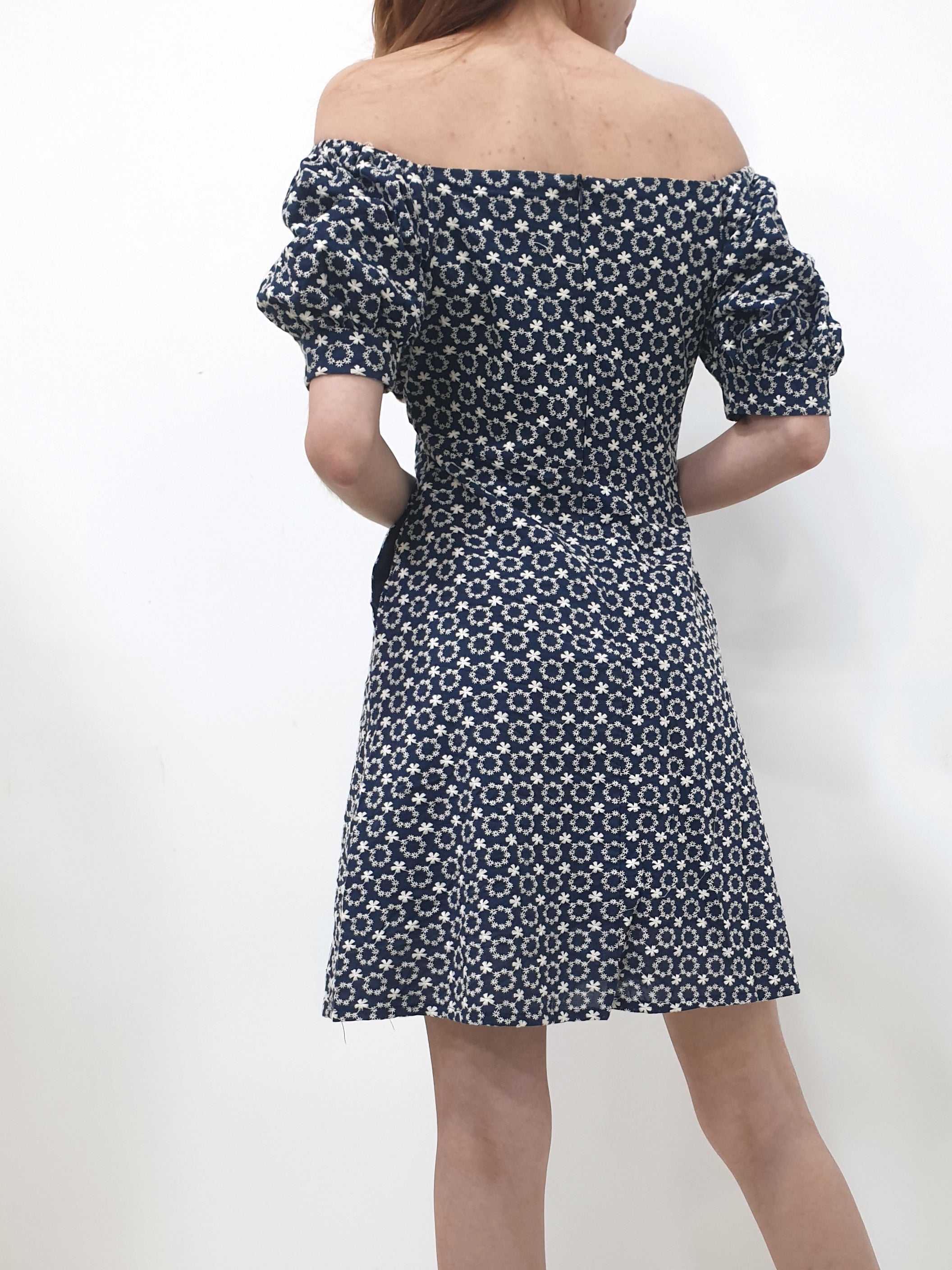 Delicate Connection Dress - Navy