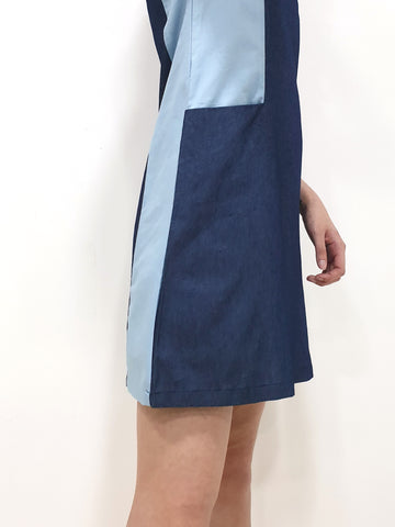 Dennis Colourblock Shift Dress (Non-returnable) - Ferlicious