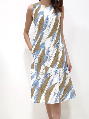 Desert Print Midi Dress (Non-returnable) - Ferlicious