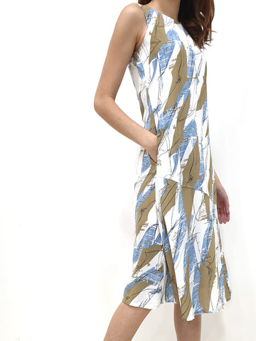 Desert Print Midi Dress (Non-returnable) - Ferlicious