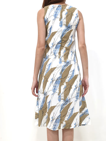 Desert Print Midi Dress (Non-returnable) - Ferlicious