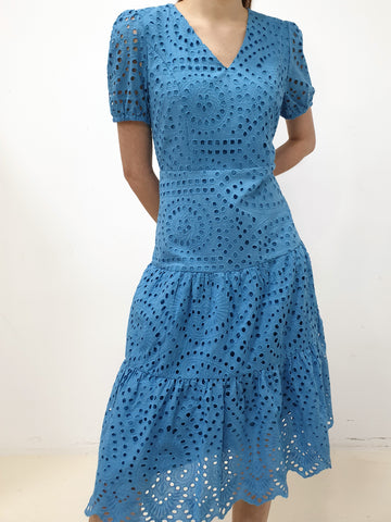 Eyelet And Mermaid Midi