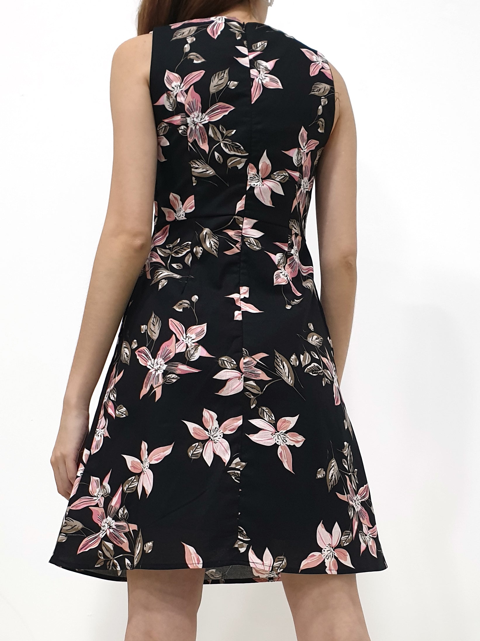 Floral Faux Wrap Dress (Non-returnable) - Ferlicious