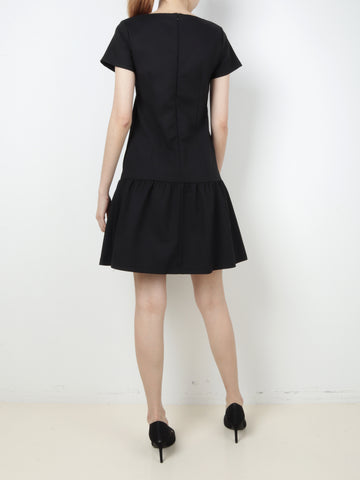 Front Pocket Ruffles Dress