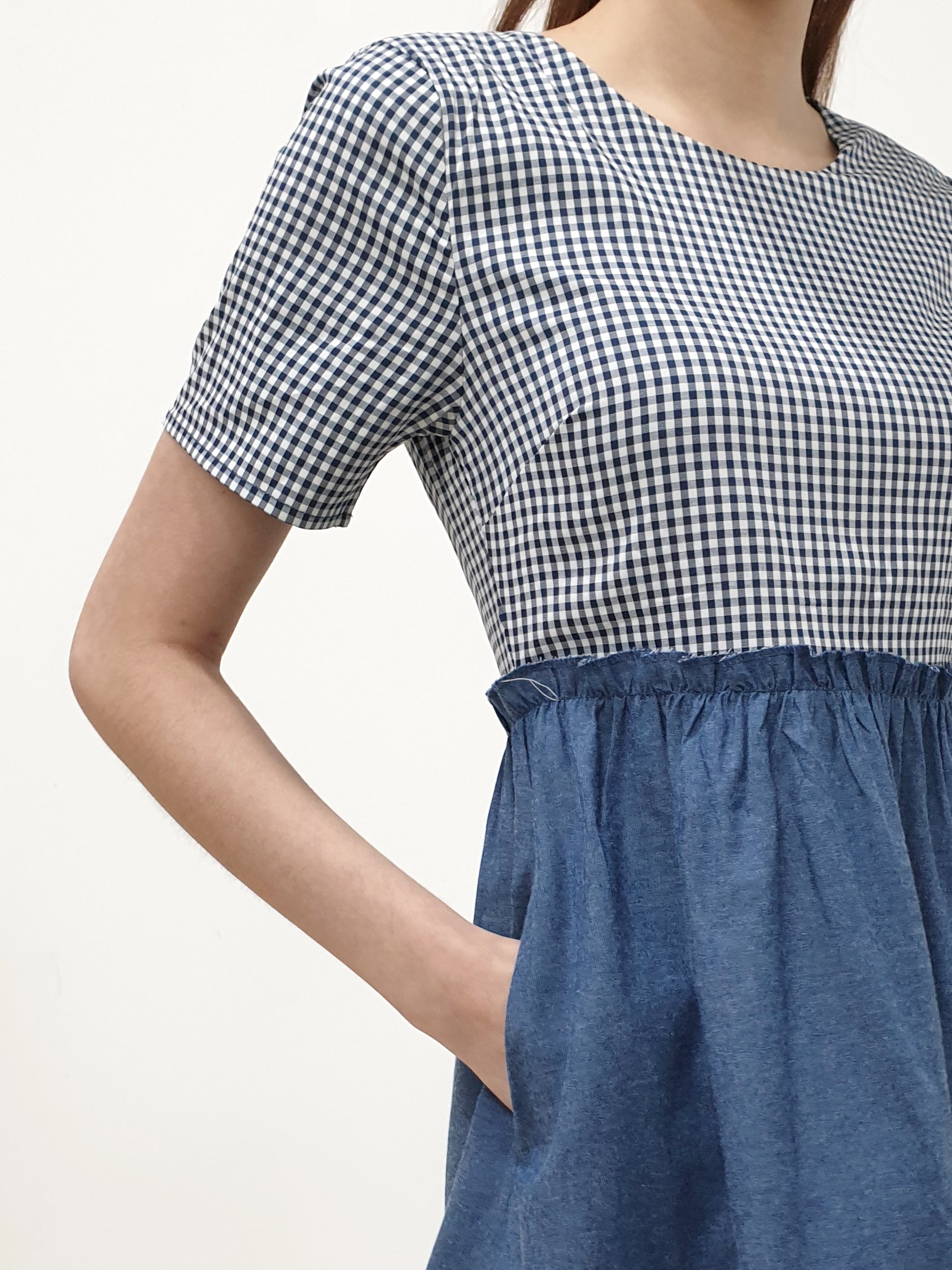 Gingham Top Dress