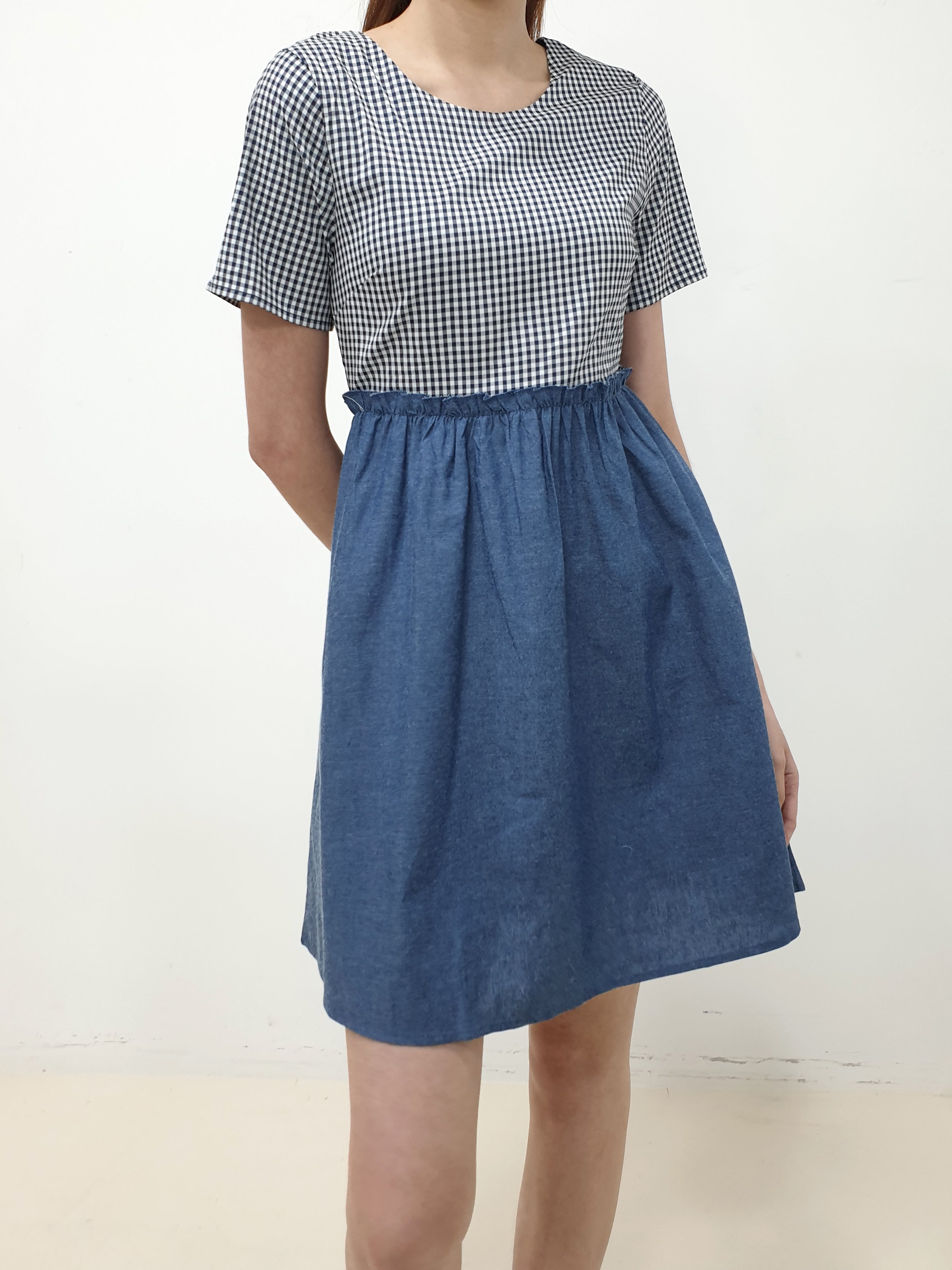 Gingham Top Dress