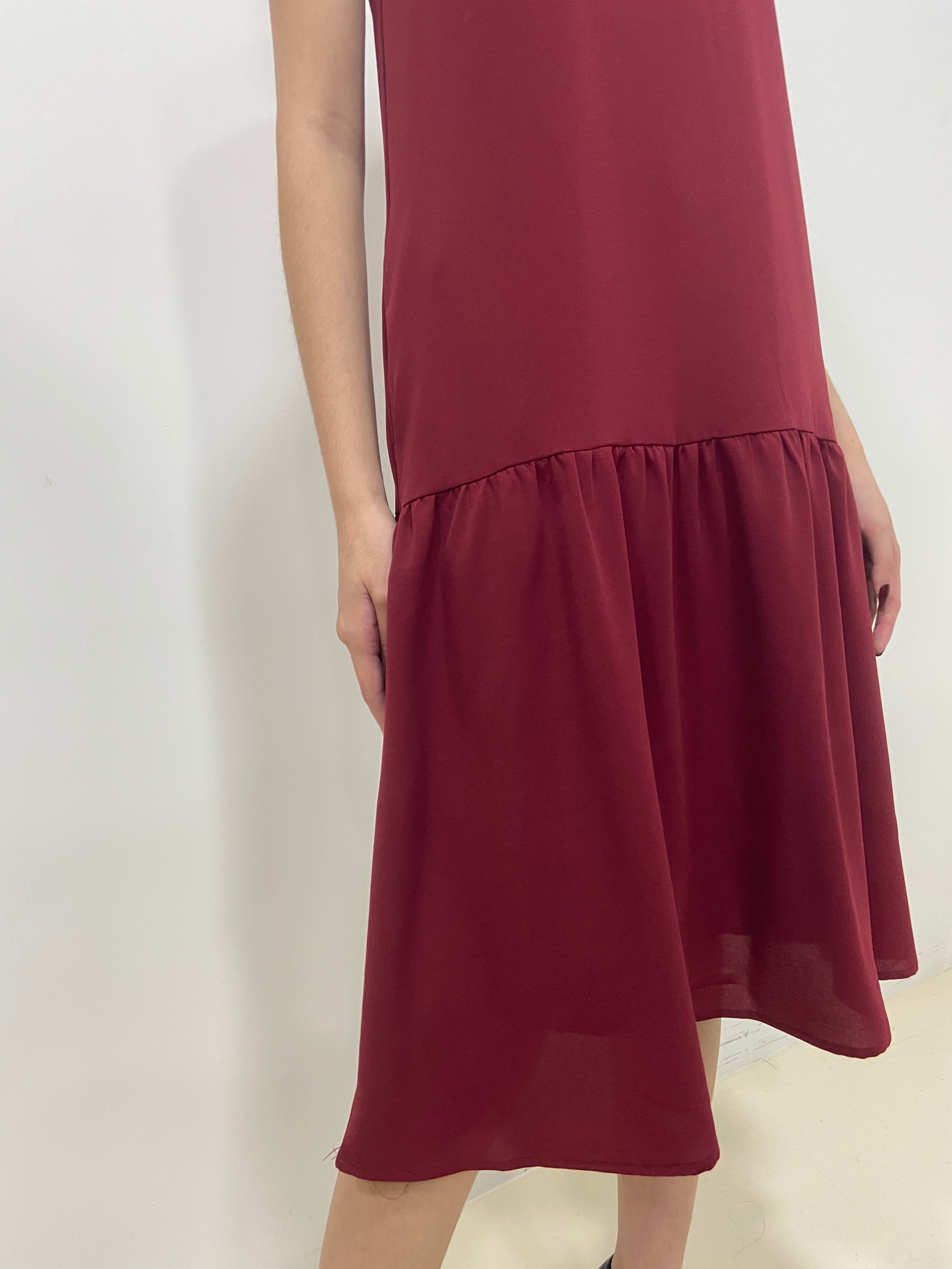 Frances Dropped Waist Dress - Solid Colour (Non-returnable) - Ferlicious