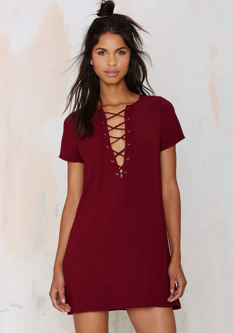 Lace Up Tunic - Ferlicious