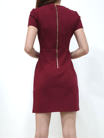 Lace Bodycon - Maroon (Non-returnable) - Ferlicious