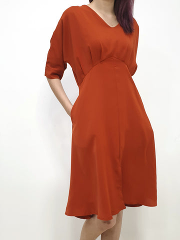 Loose Fit Midi Swing Dress