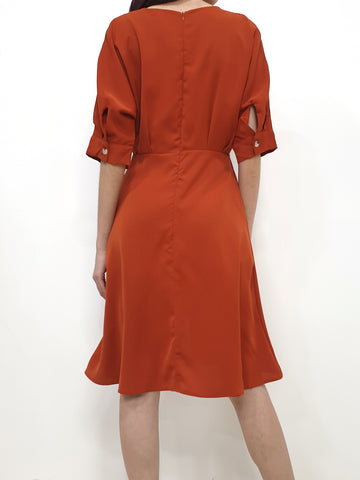 Loose Fit Midi Swing Dress