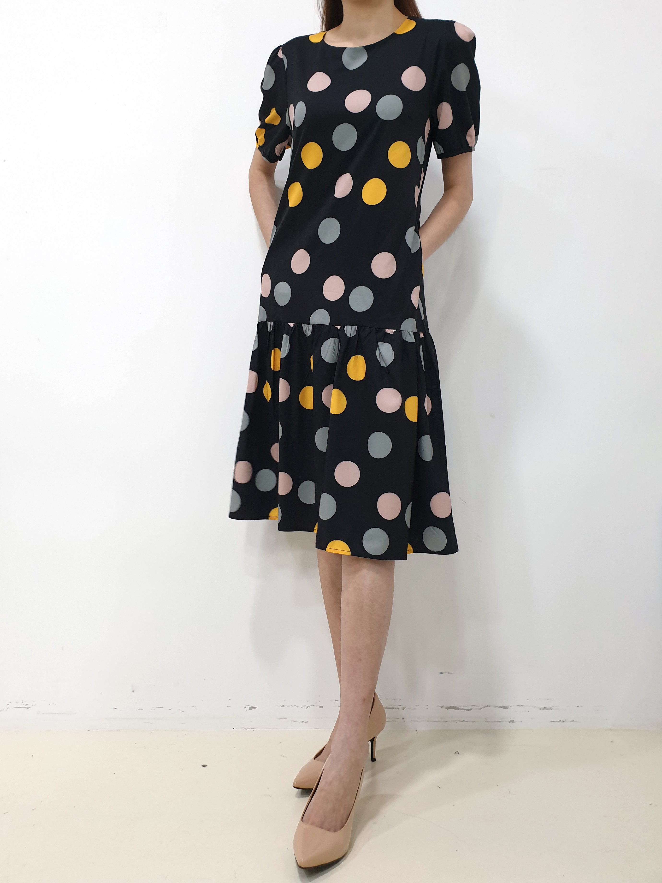 Polkadot Sleeved Dress