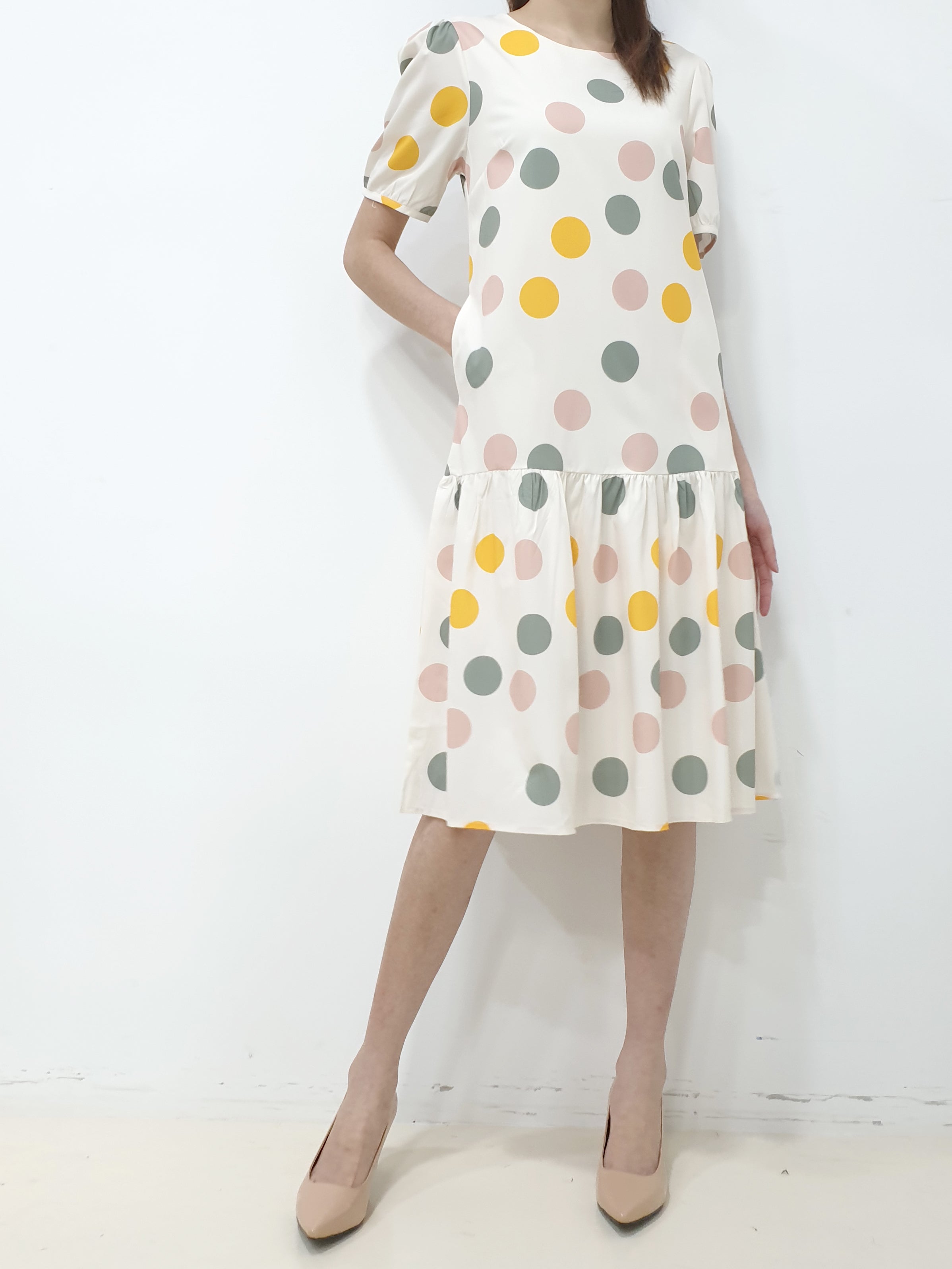 Polkadot Sleeved Dress