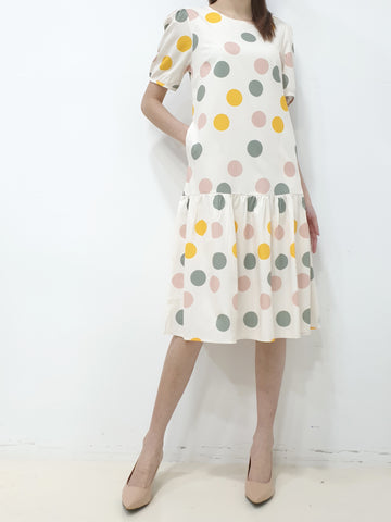 Polkadot Sleeved Dress