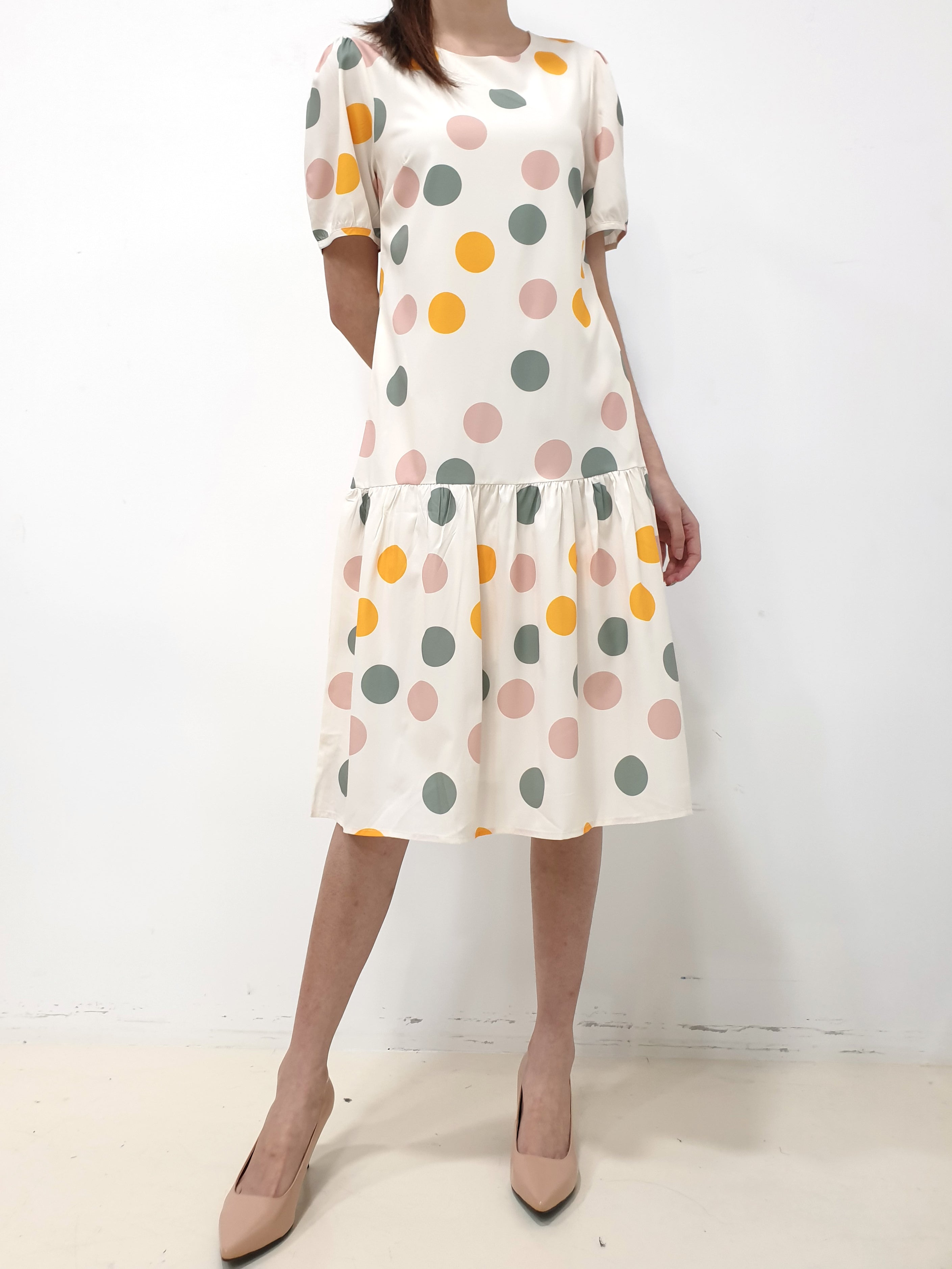 Polkadot Sleeved Dress