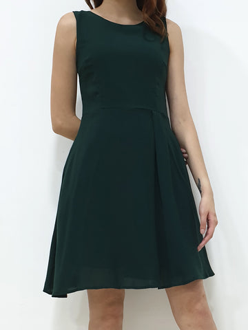 Round Neck A Line Dress