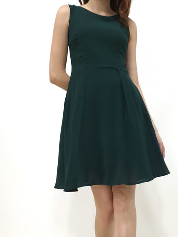 Round Neck A Line Dress