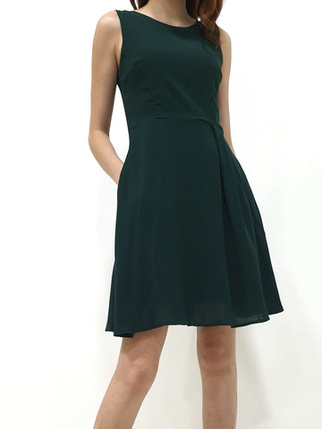 Round Neck A Line Dress