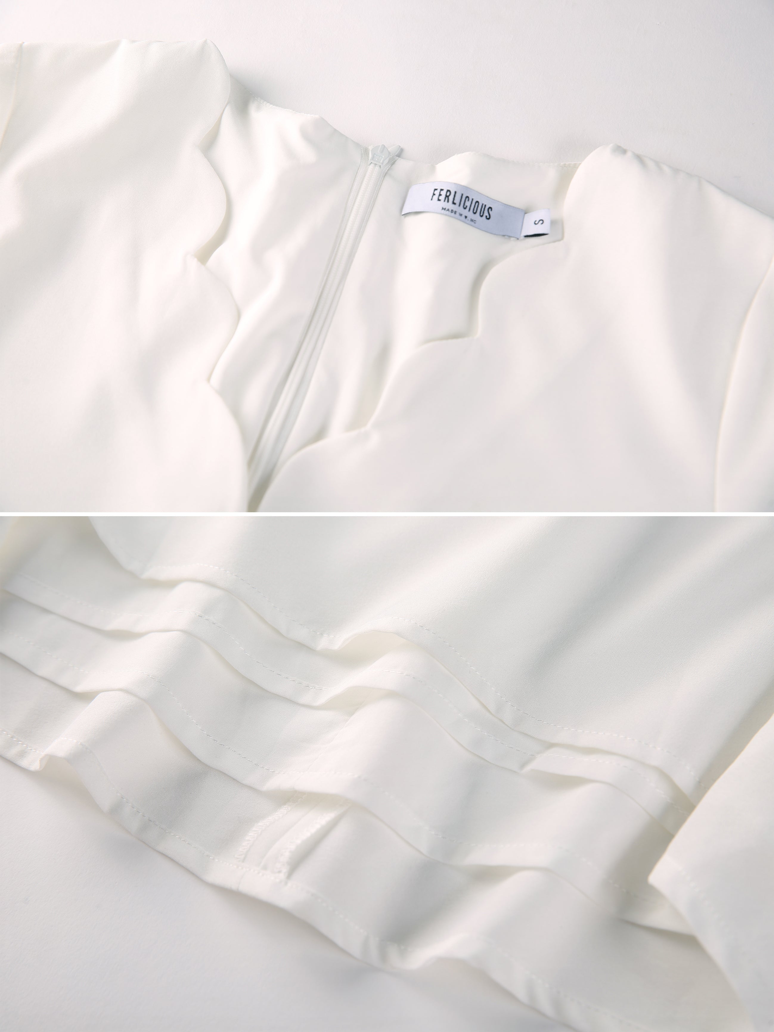 MADEBYFER Scallop Trimming Blouse