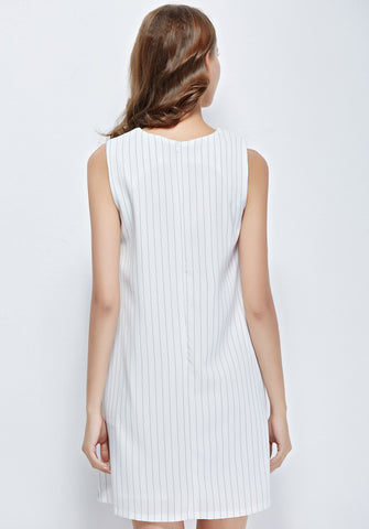 Stripe Trapeze Dress - Ferlicious