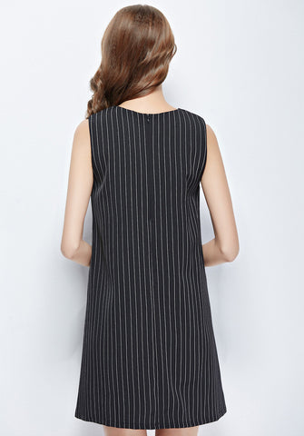 Stripe Trapeze Dress - Ferlicious