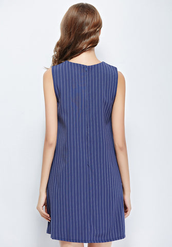 Stripe Trapeze Dress - Ferlicious