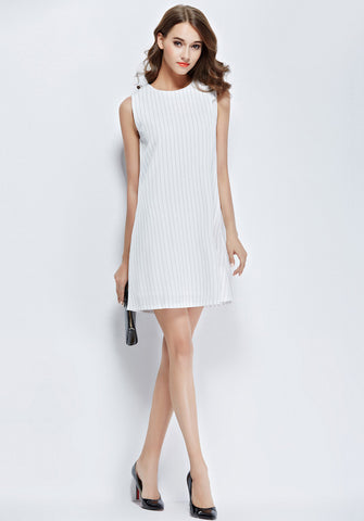 Stripe Trapeze Dress - Ferlicious