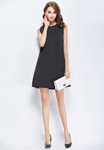 Stripe Trapeze Dress - Ferlicious