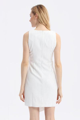Stripes Asymmetrical Dress - Ferlicious