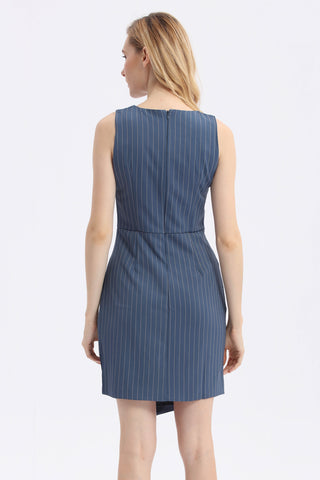 Stripes Asymmetrical Dress - Ferlicious
