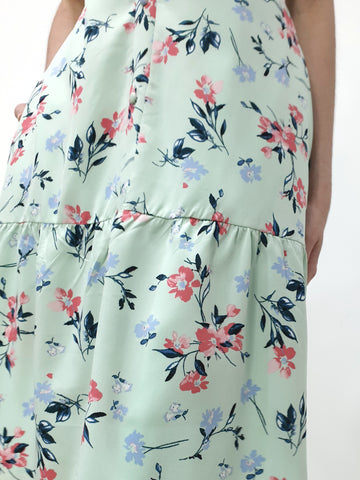 Sweet Story Cold Shoulder Dress - Mint