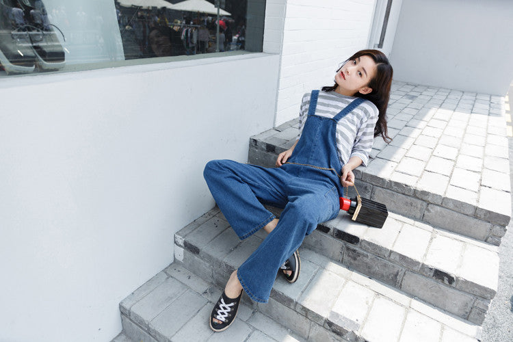 Baggy Denim Jumpsuit - Ferlicious