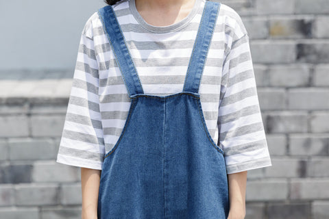 Baggy Denim Jumpsuit - Ferlicious