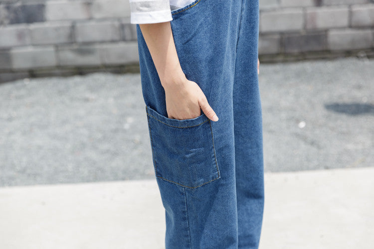 Baggy Denim Jumpsuit - Ferlicious