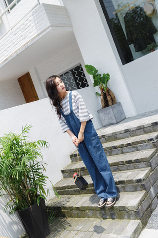 Baggy Denim Jumpsuit - Ferlicious