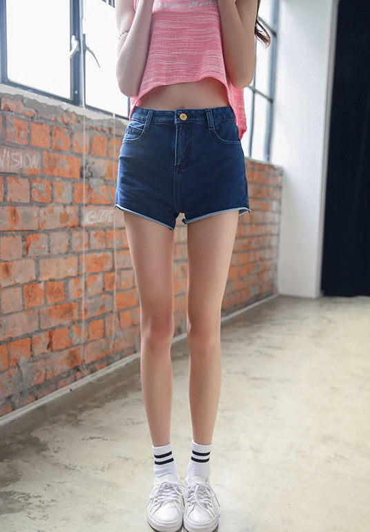 Basic Denim Shorts - Ferlicious