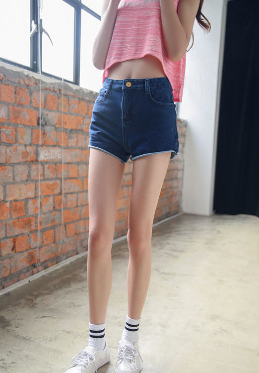 Basic Denim Shorts - Ferlicious