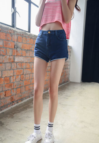 Basic Denim Shorts - Ferlicious