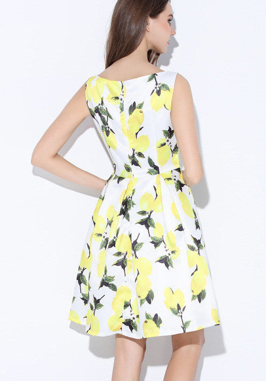 Tropical Print Dress - Ferlicious