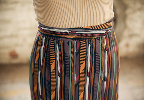 Bohemian Mermaid Midi Skirt - Strokes - Ferlicious