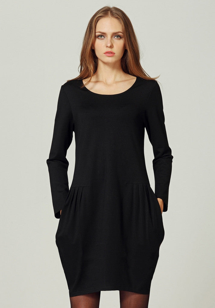 Pocket Basic Dress - Ferlicious