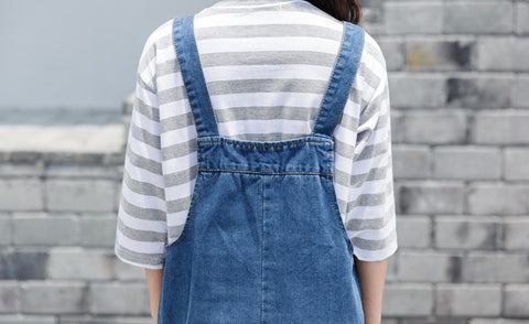 Baggy Denim Jumpsuit - Ferlicious
