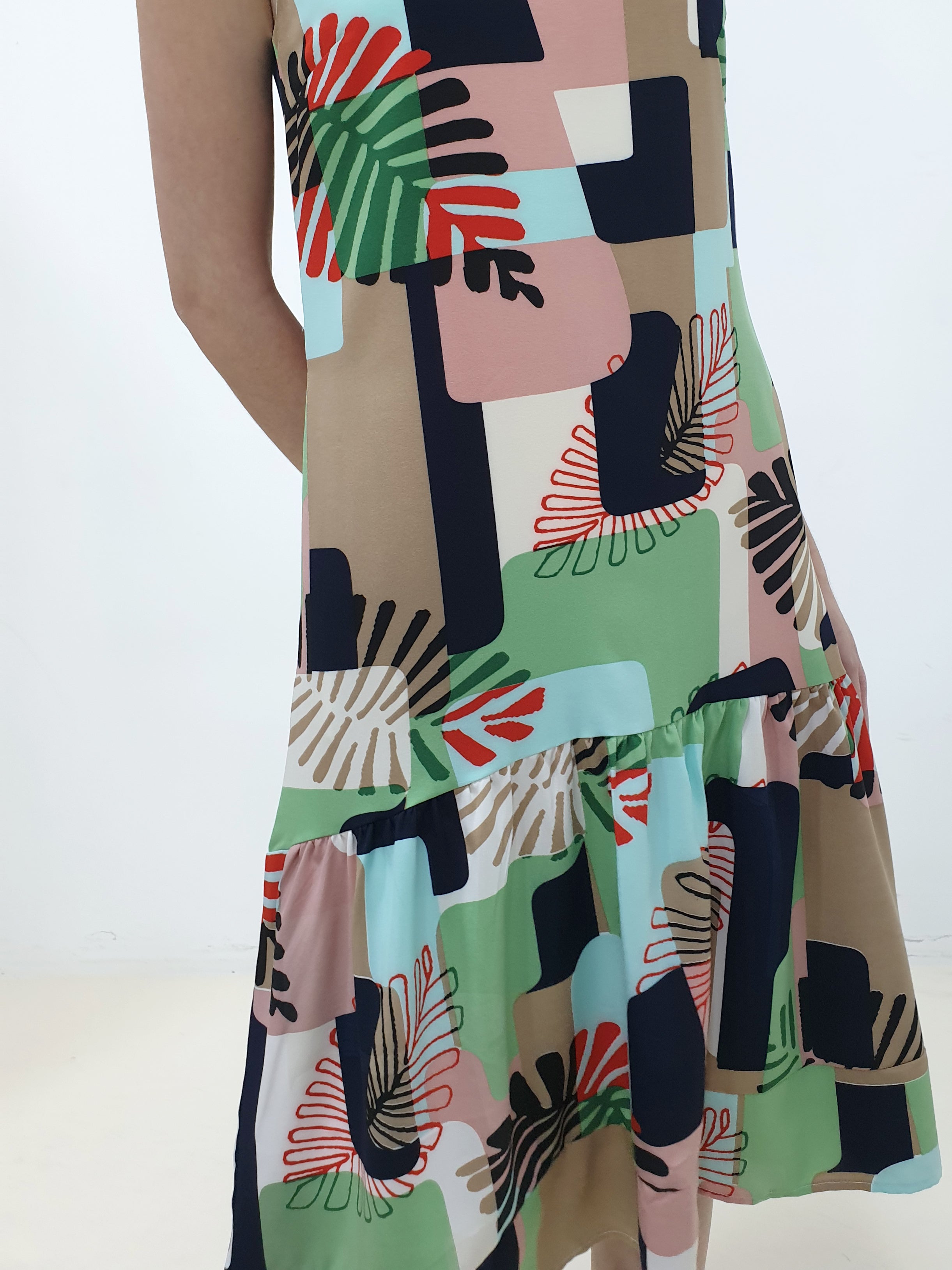 Tropical Printed Dress
