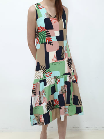 Tropical Printed Dress