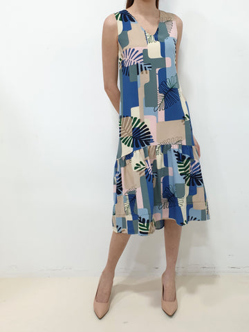Tropical Printed Dress