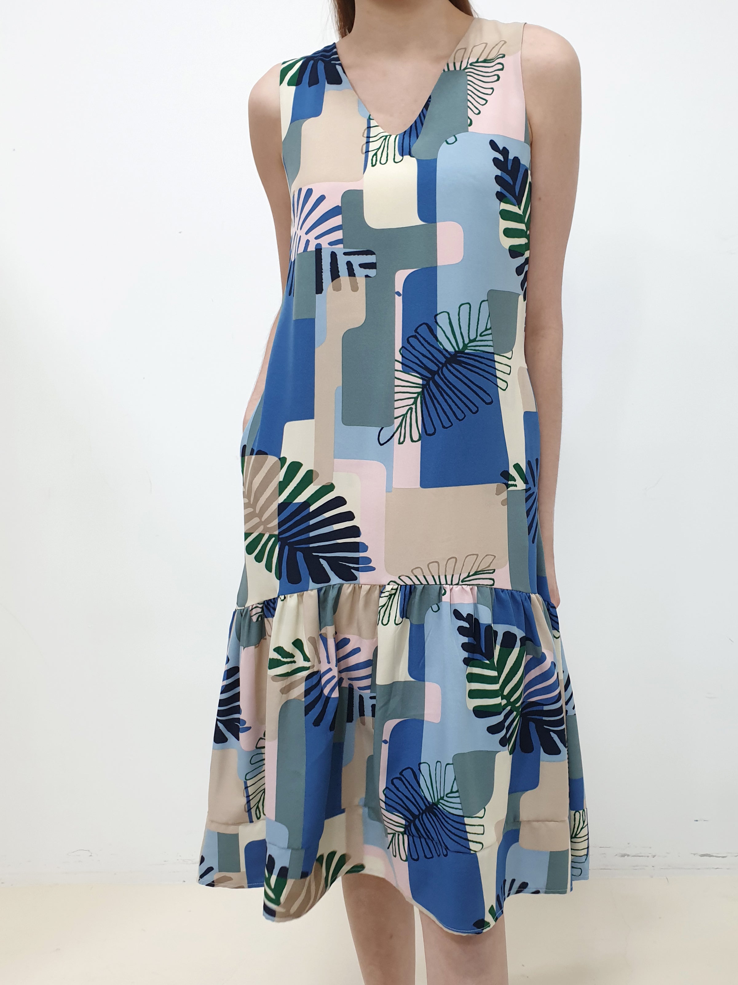 Tropical Printed Dress